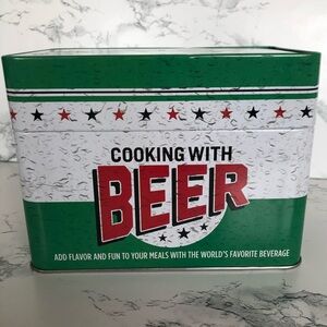"Cooking with Beer" 99 Recipe Cards in Tin Box